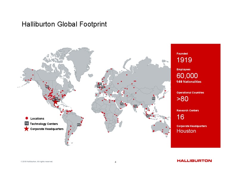 4Q 2018 Update – Halliburton – slide 4