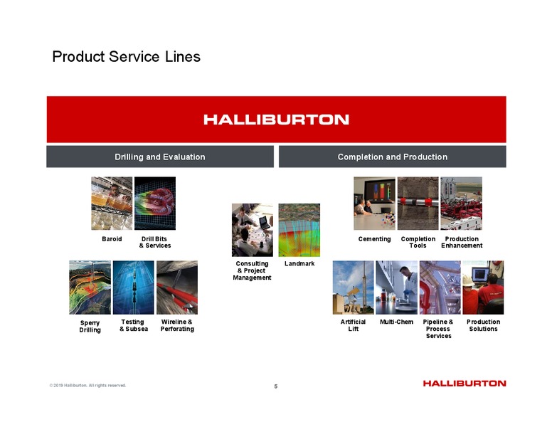 4Q 2018 Update – Halliburton – slide 5