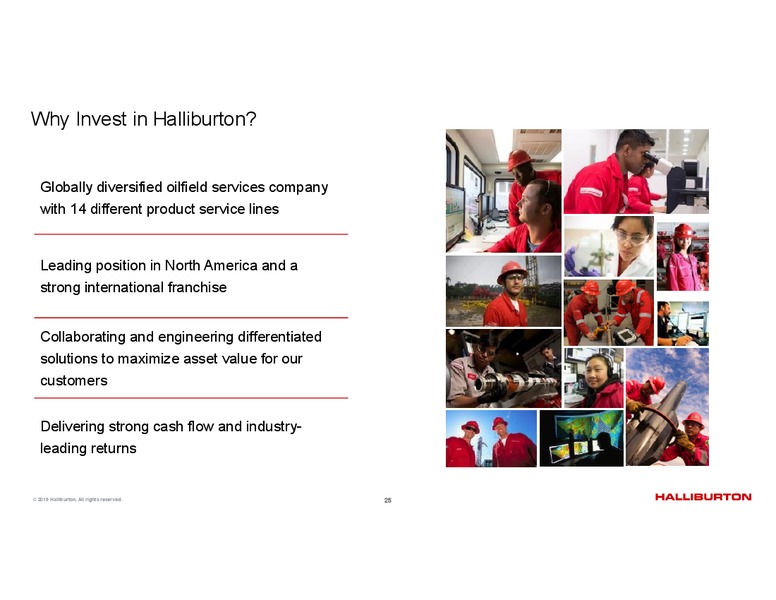 4Q 2019 Earnings Presentation – Halliburton – slide 24