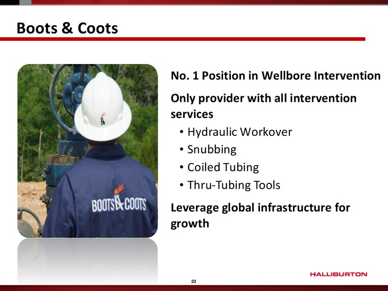 Q1 2011 EARNINGS CALL – Halliburton – slide 22