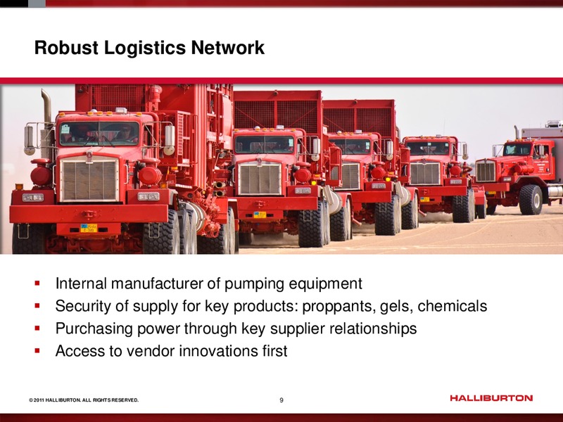FBR ENERGY AND INDUSTRIALS CONFERENCE – Halliburton – slide 8