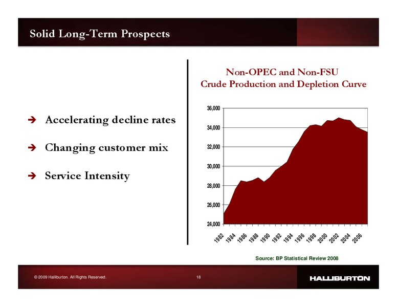 Q2 2009 EARNINGS CALL – Halliburton – slide 17