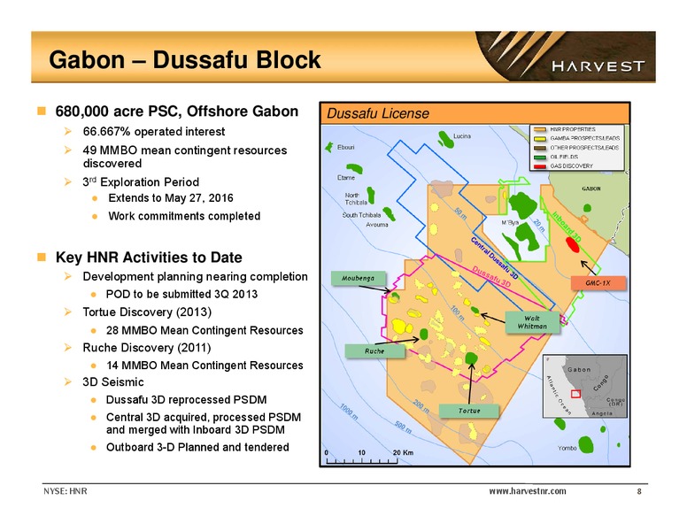 GHS 100 Energy Conference – Harvest Natural Resources Inc. – slide 7