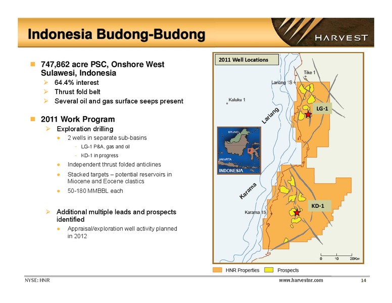 The GHS Conference – Harvest Natural Resources Inc. – slide 13
