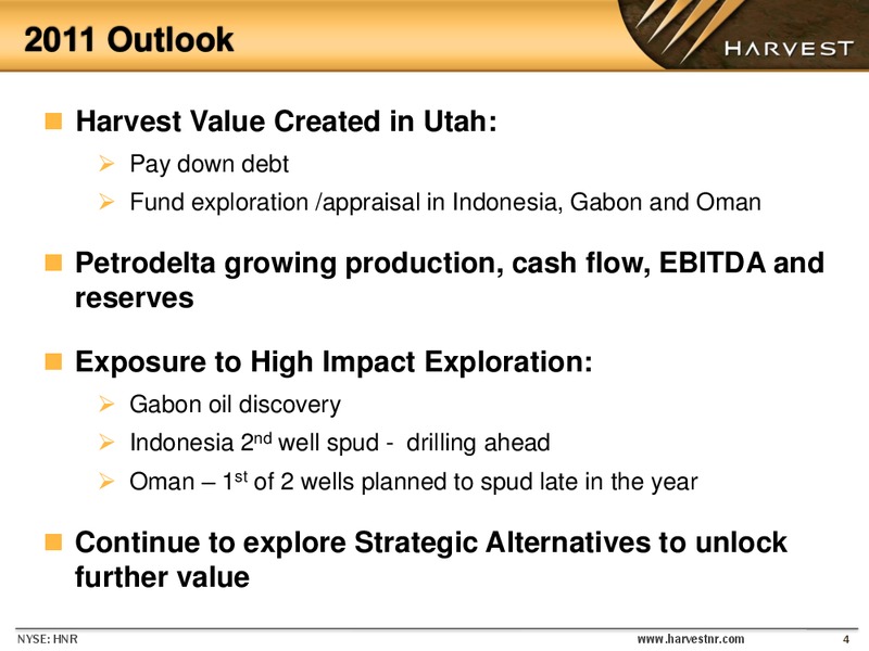 EnerComs The Oil and Gas Conference – Harvest Natural Resources Inc. – slide 3