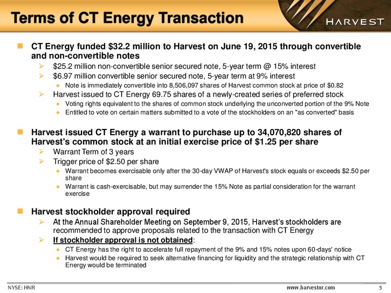 Enercom the Oil and Gas Conference – Harvest Natural Resources Inc. – slide 4