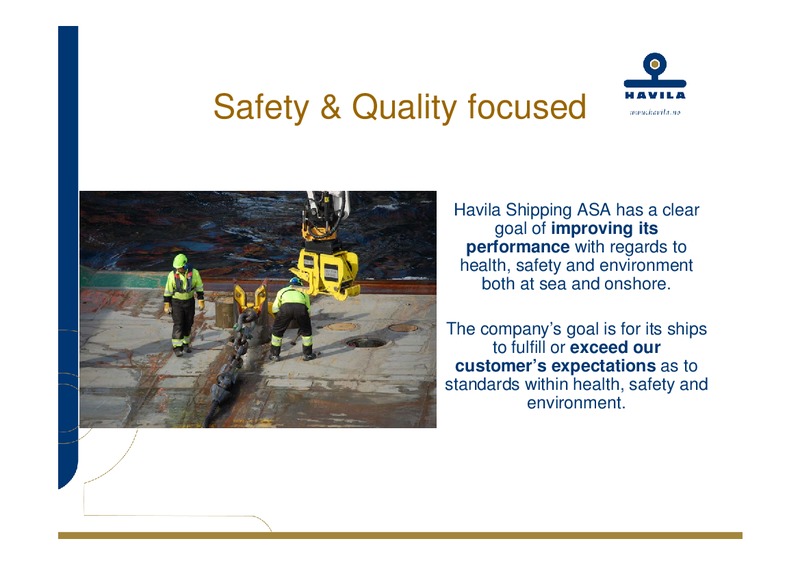 Q4 2010 – Havila Shipping – slide 4