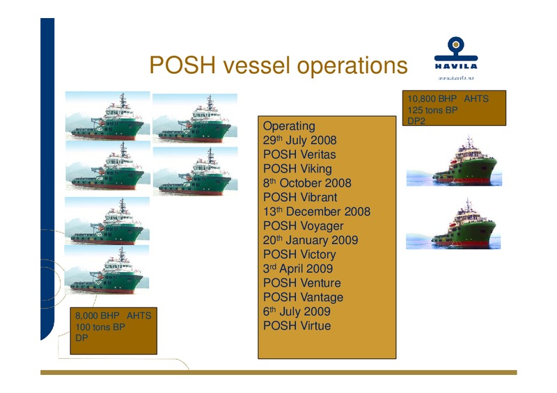 Q3 2009 EARNINGS CALL – Havila Shipping – slide 23