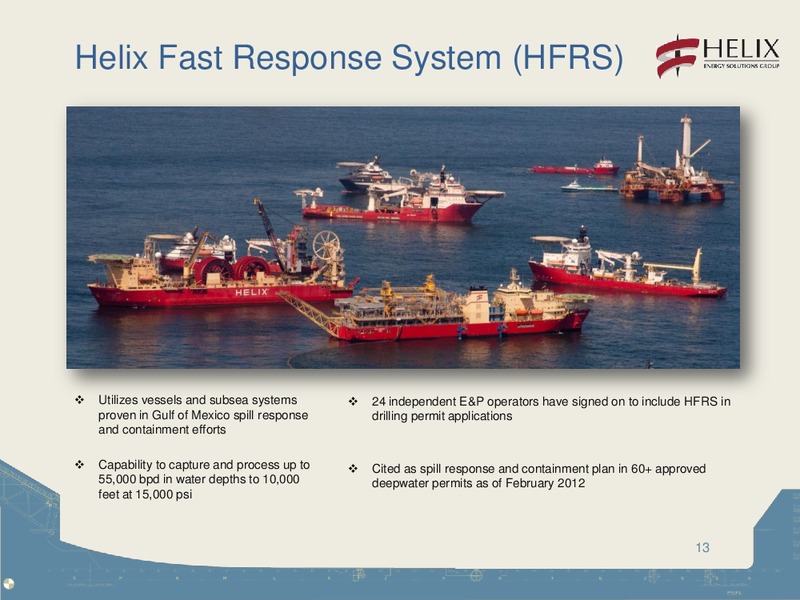 MORGAN STANLEY SPRING HOUSTON ENERGY SUMMIT – Helix Energy Solutions – slide 12