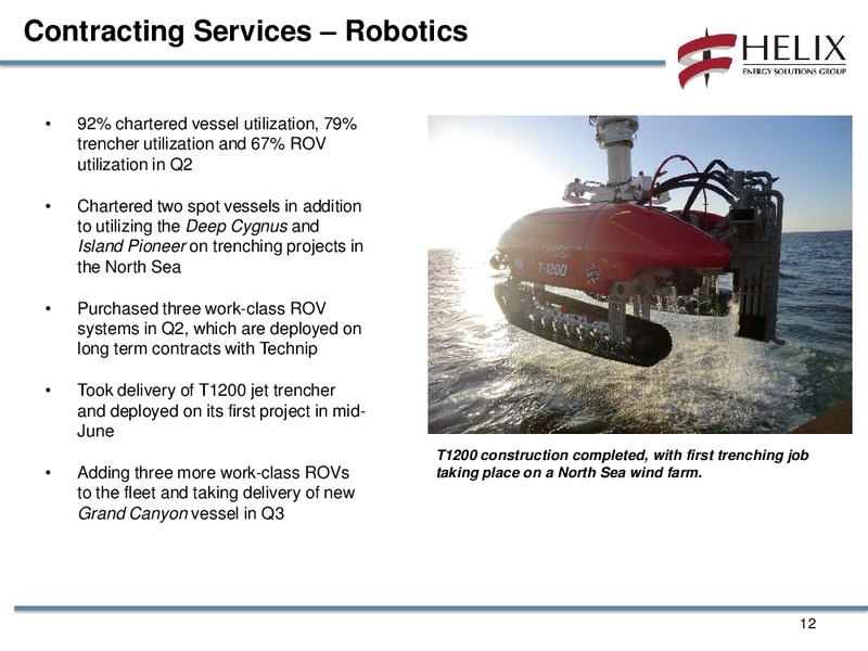 Q2 2012 CONFERENCE CALL – Helix Energy Solutions – slide 11