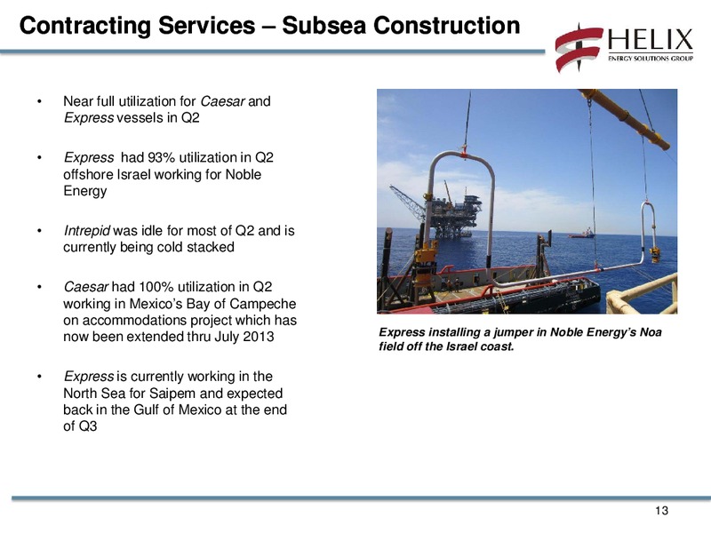 Q2 2012 CONFERENCE CALL – Helix Energy Solutions – slide 12