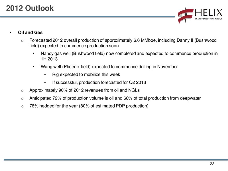 Q3 2012 CONFERENCECALL – Helix Energy Solutions – slide 22