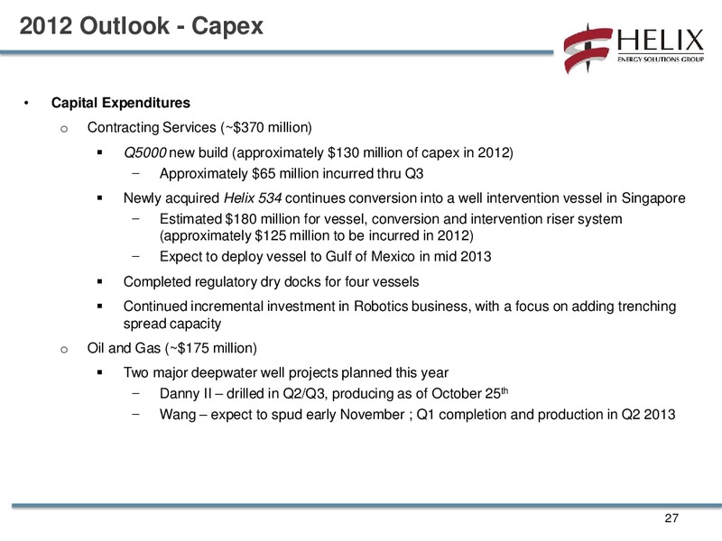 STEPHENS FALL INVESTMENT CONFERENCE – Helix Energy Solutions – slide 26