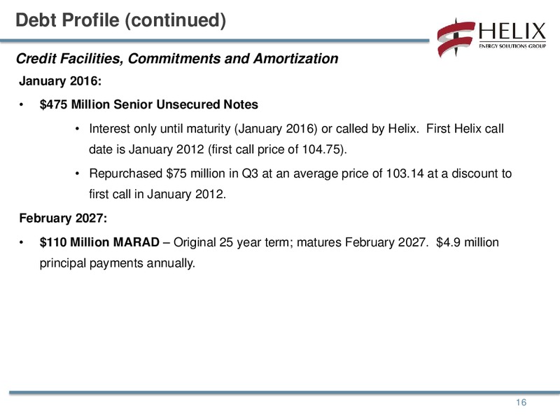 STEPHENS FALL INVESTMENT CONFERENCE – Helix Energy Solutions – slide 15
