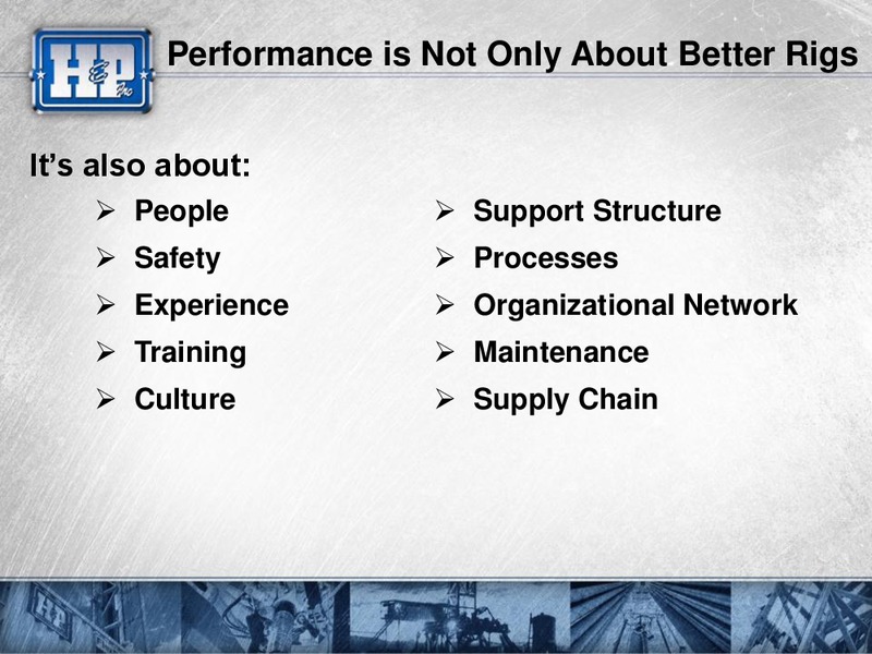 CREDIT SUISSE 2013 ENERGY SUMMIT – Helmerich & Payne Inc. – slide 30