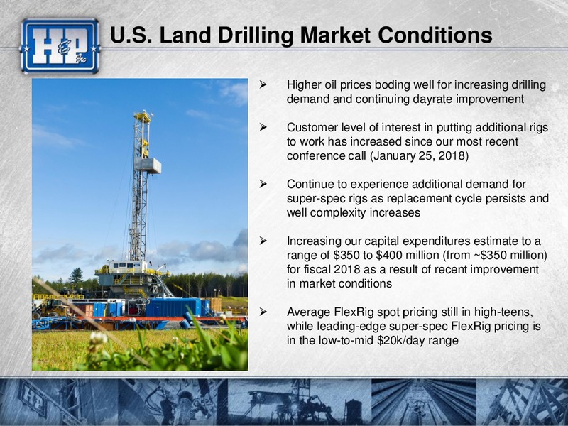 Meetings with Investors – Helmerich & Payne Inc. – slide 2