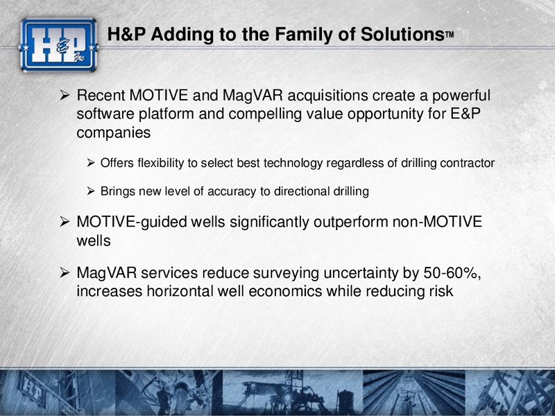 Meetings with Investors – Helmerich & Payne Inc. – slide 40