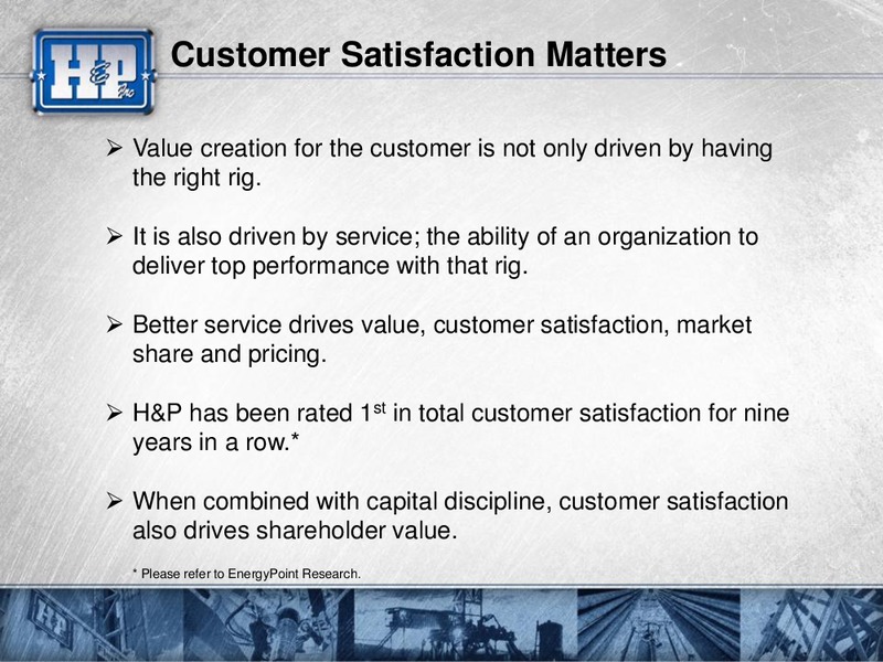 Meetings with Investors – Helmerich & Payne Inc. – slide 45