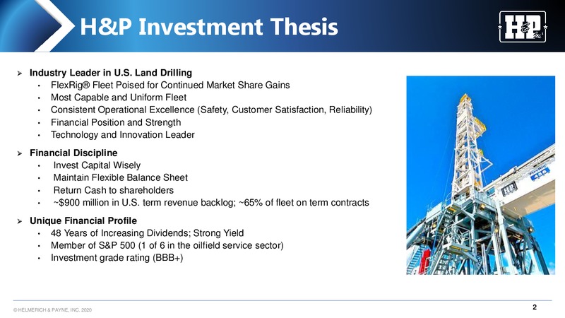 Credit Suisse 25th Annual Energy Summit – Helmerich & Payne Inc. – slide 2