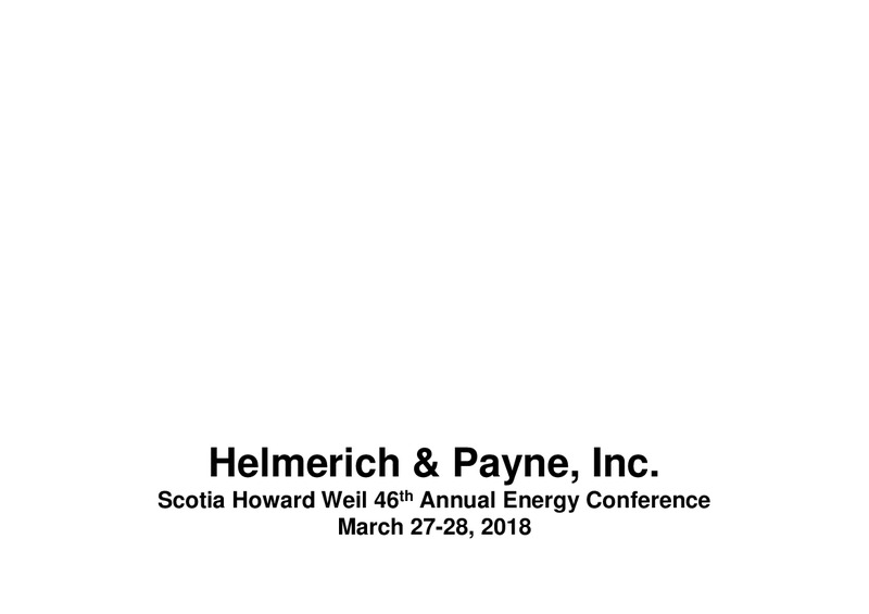 Scotia Howard Weil 46th Annual Energy Conference – Helmerich & Payne Inc. – slide 1