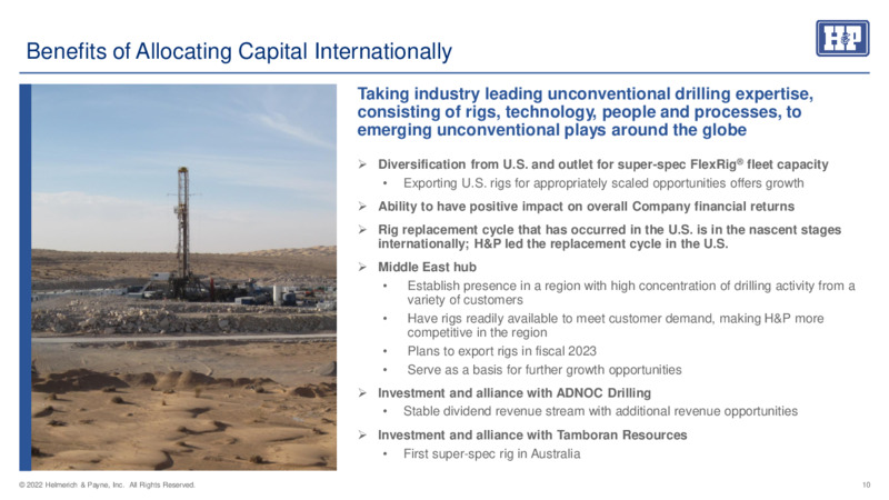 May 2023 Investor Presentation – Helmerich & Payne Inc. – slide 9