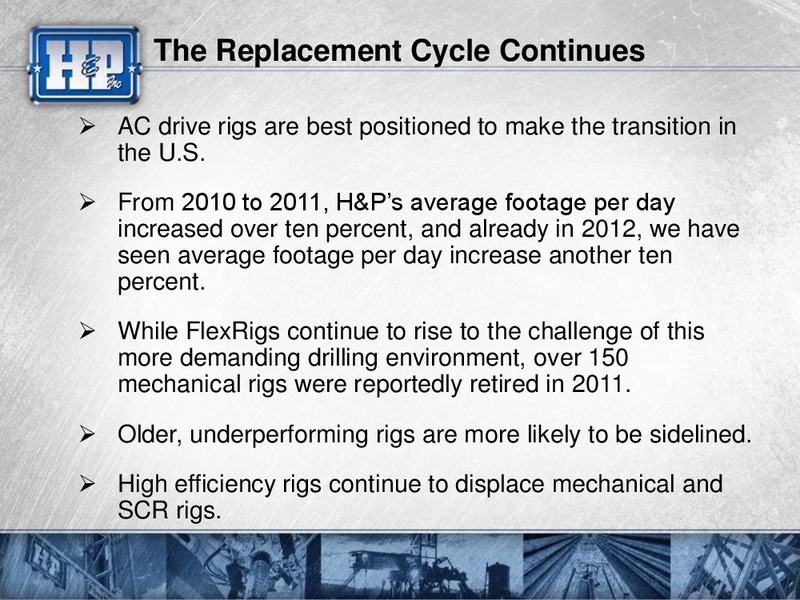 UBS GLOBAL OIL AND GAS CONFERENCE – Helmerich & Payne Inc. – slide 17