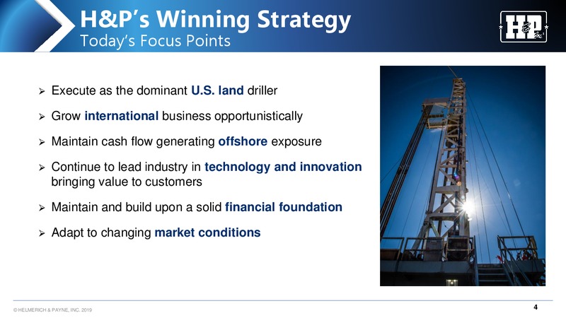 Wells Fargo West Coast Energy Conference – Helmerich & Payne Inc. – slide 4