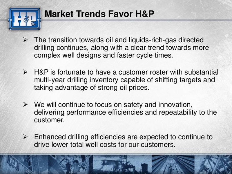 2012 GHS 100 ENERGY CONFERENCE – Helmerich & Payne Inc. – slide 14