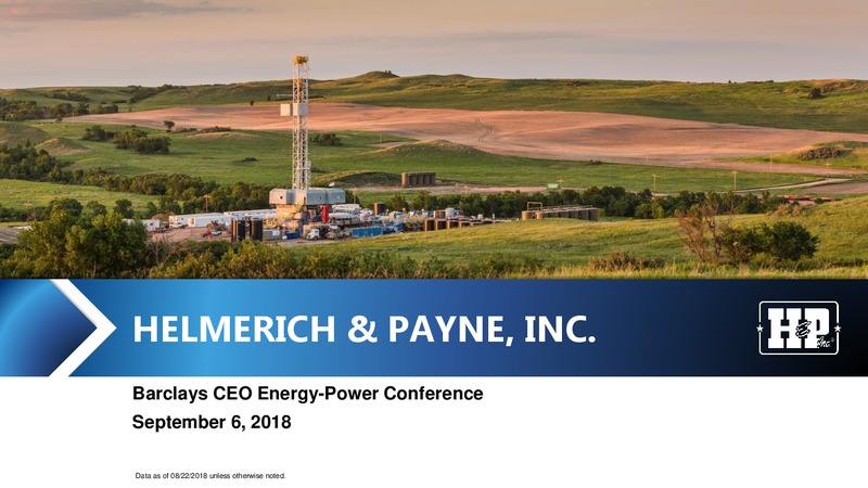 Barclays CEO Energy Power Conference – Helmerich & Payne Inc. – slide 1