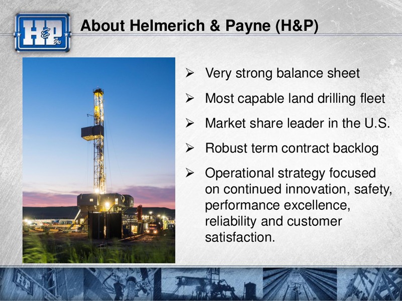 Barclays 2016 CEO Energy Power Conference – Helmerich & Payne Inc. – slide 2