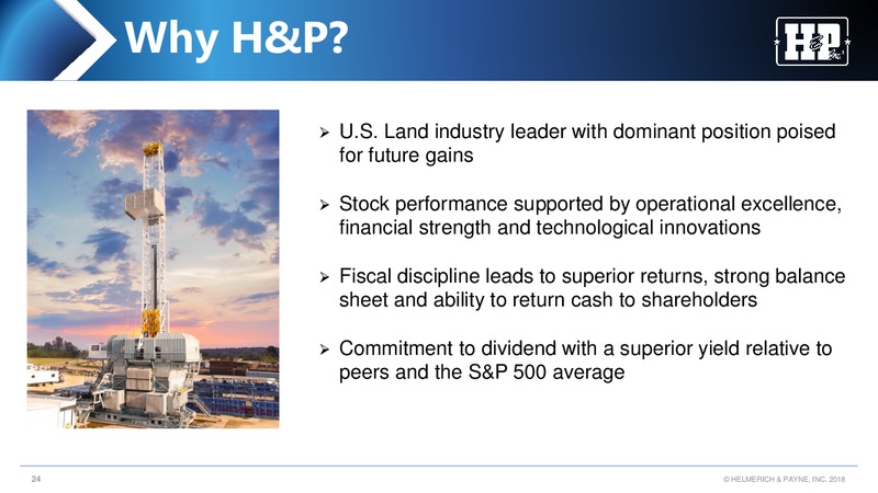 Jefferies 2018 Global Energy Conference – Helmerich & Payne Inc. – slide 23