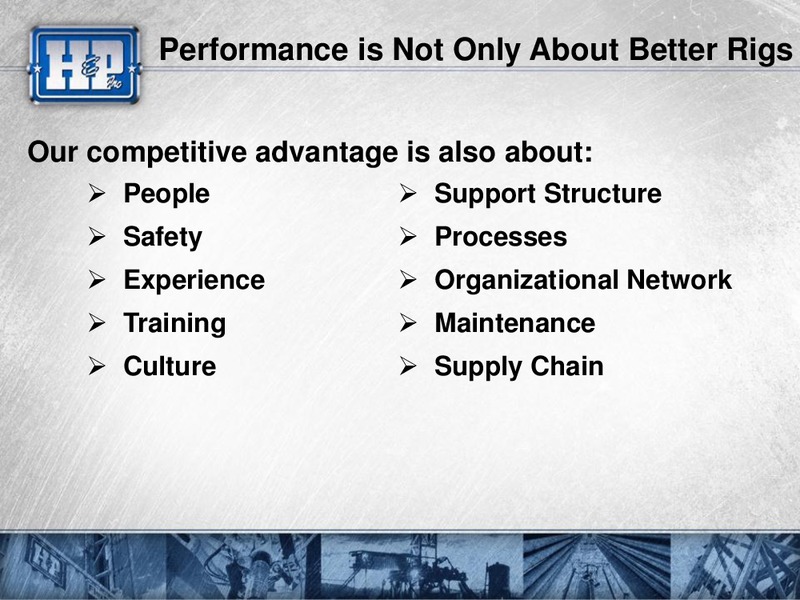 CITI ENERGY UTILITIES CONFERENCE – Helmerich & Payne Inc. – slide 21