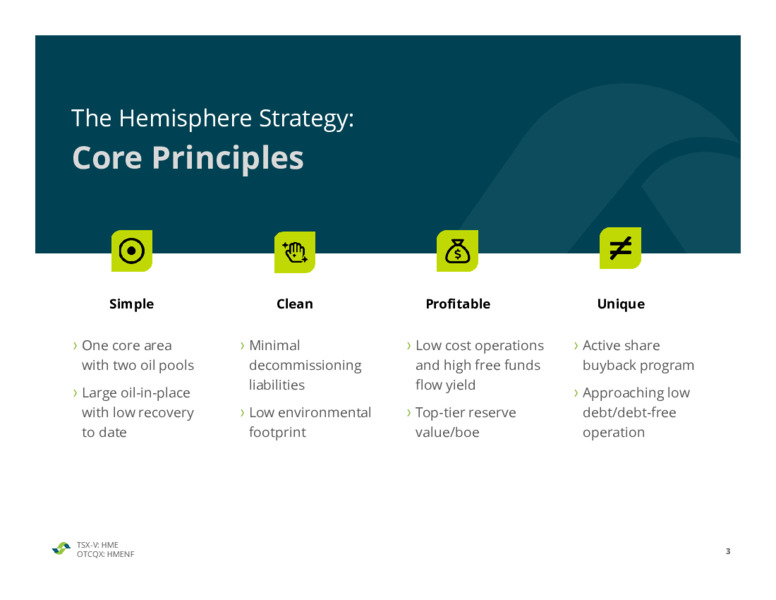 July 2021 Investor Presentation – Hemisphere Energy Corp – slide 3