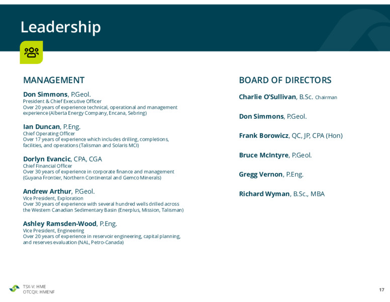 November 2021 Corporate Presentation – Hemisphere Energy Corp – slide 17