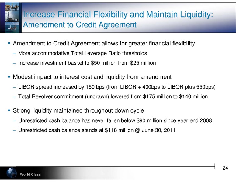 TUDOR PICKERING HOLT & CO CONFERENCE – Hercules Offshore, Inc. – slide 24