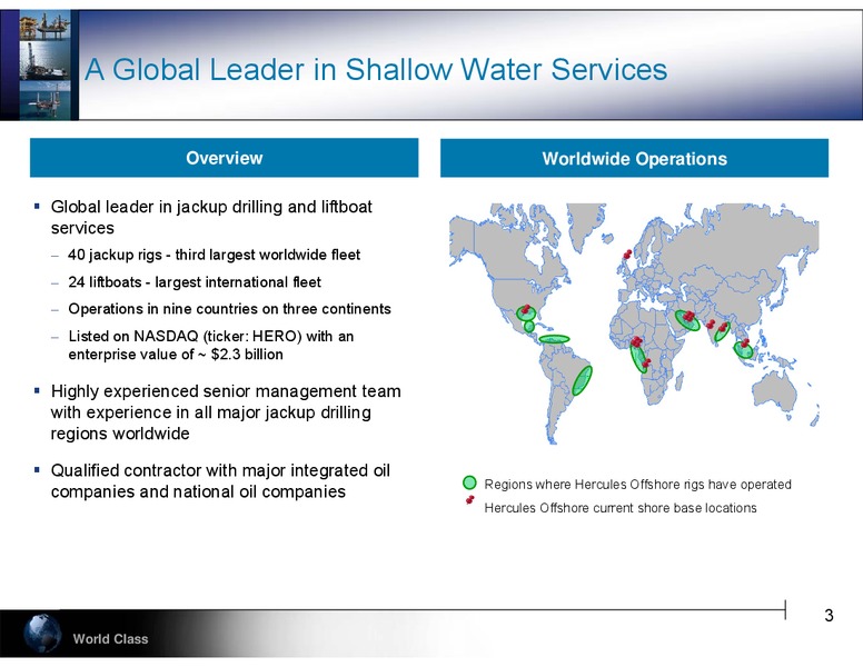 ENERCOMS THE OIL AND GAS CONFERENCE 18 – Hercules Offshore, Inc. – slide 3