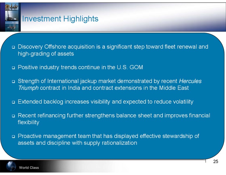 COWEN 3RD ANNUAL ULTIMATE ENERGY CONFERENCE – Hercules Offshore, Inc. – slide 25