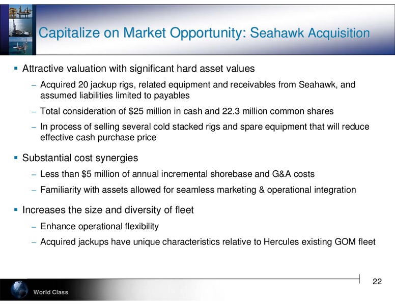 CAPITAL ONE 2011 ENERGY CONFERENCE – Hercules Offshore, Inc. – slide 22