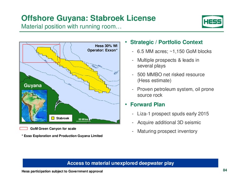 Investor Analyst Day 2014 – Hess Corp – slide 69