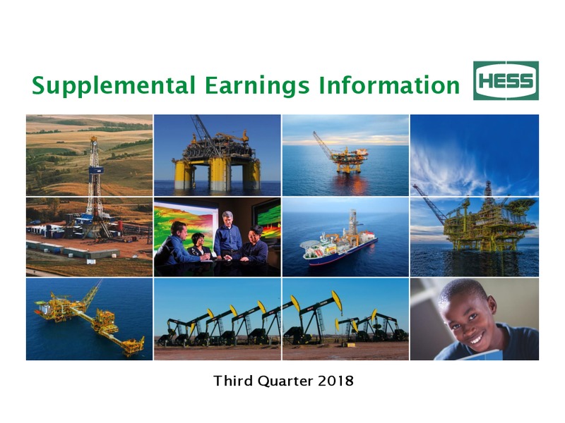 3Q 2018 Earnings Presentation – Hess Corp – slide 1