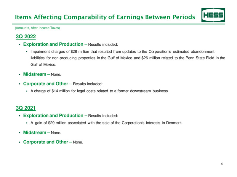 3Q 2022 Earnings Presentation – Hess Corp – slide 5