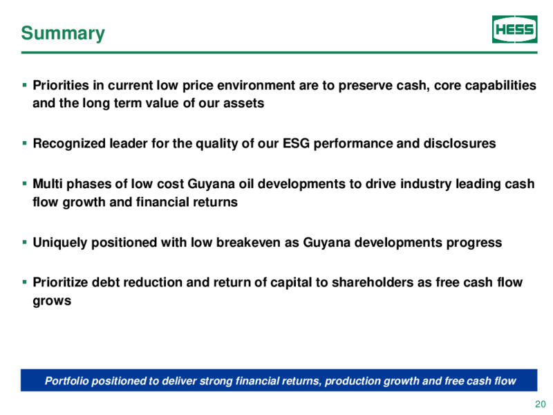 Bank of America Global Energy Conference – Hess Corp – slide 19