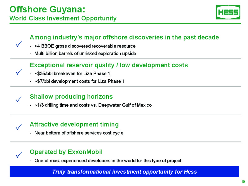 Bank of America Merrill Lynch Global Energy Conference 2018 – Hess Corp – slide 9