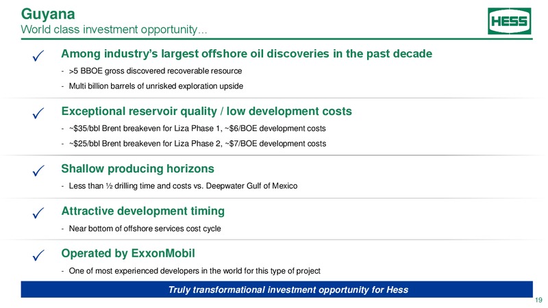 2018 Investor day – Hess Corp – slide 18