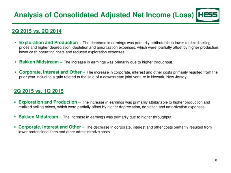 Q2 2015 Earnings Call – Hess Corp – slide 9