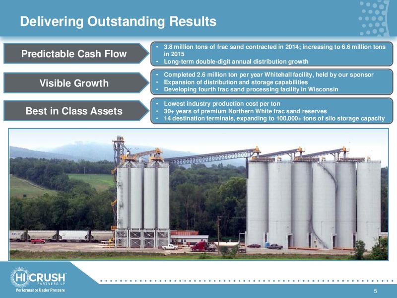 3RD QUARTER 2014 EARNINGS RELEASE – Hi-Crush Partners Lp – slide 4