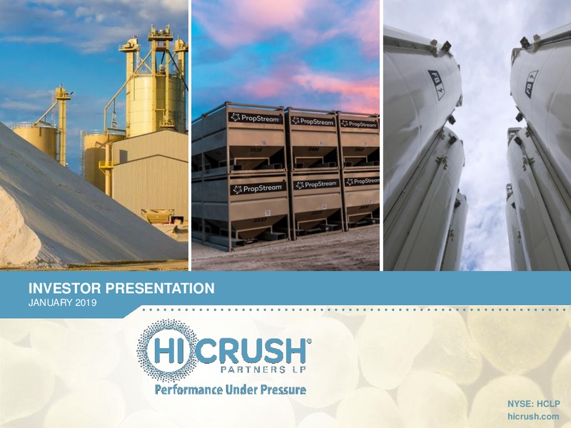 January 2019 Investor Presentation – Hi-Crush Partners Lp – slide 1