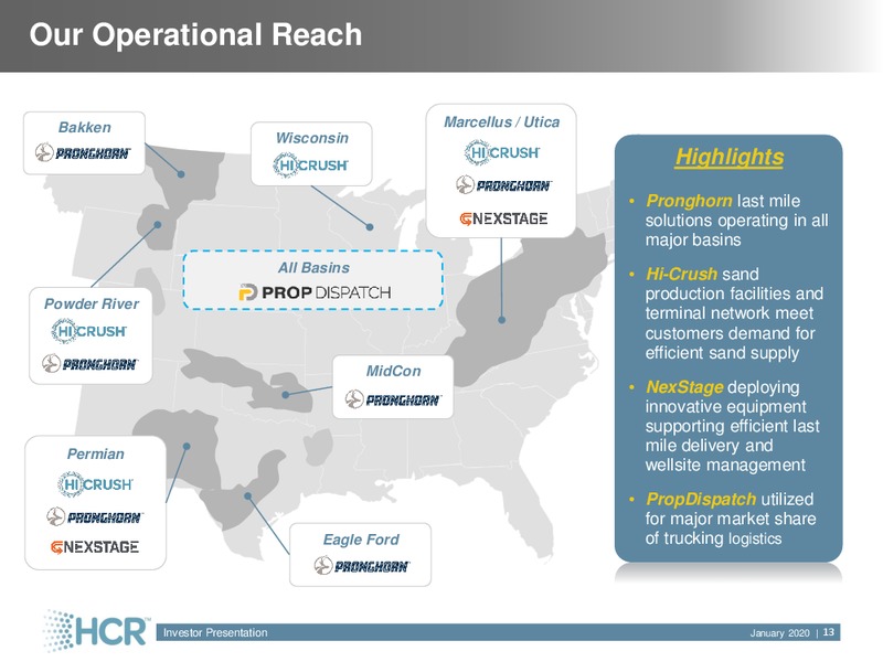 January 2020 Investor Presentation – Hi-Crush Partners Lp – slide 12
