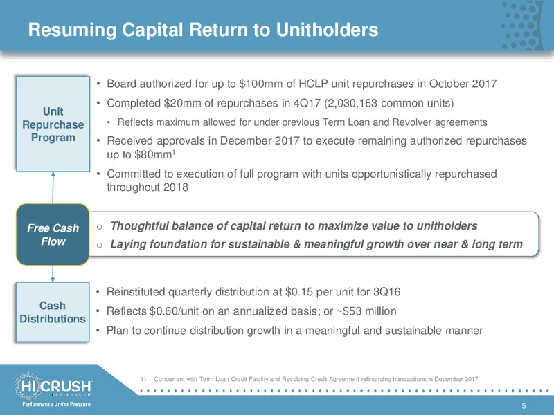 January 2018 Investor Presentation – Hi-Crush Partners Lp – slide 4