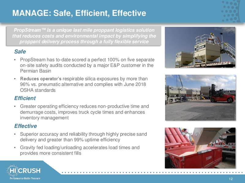 May 2018 Investor Presentation – Hi-Crush Partners Lp – slide 11